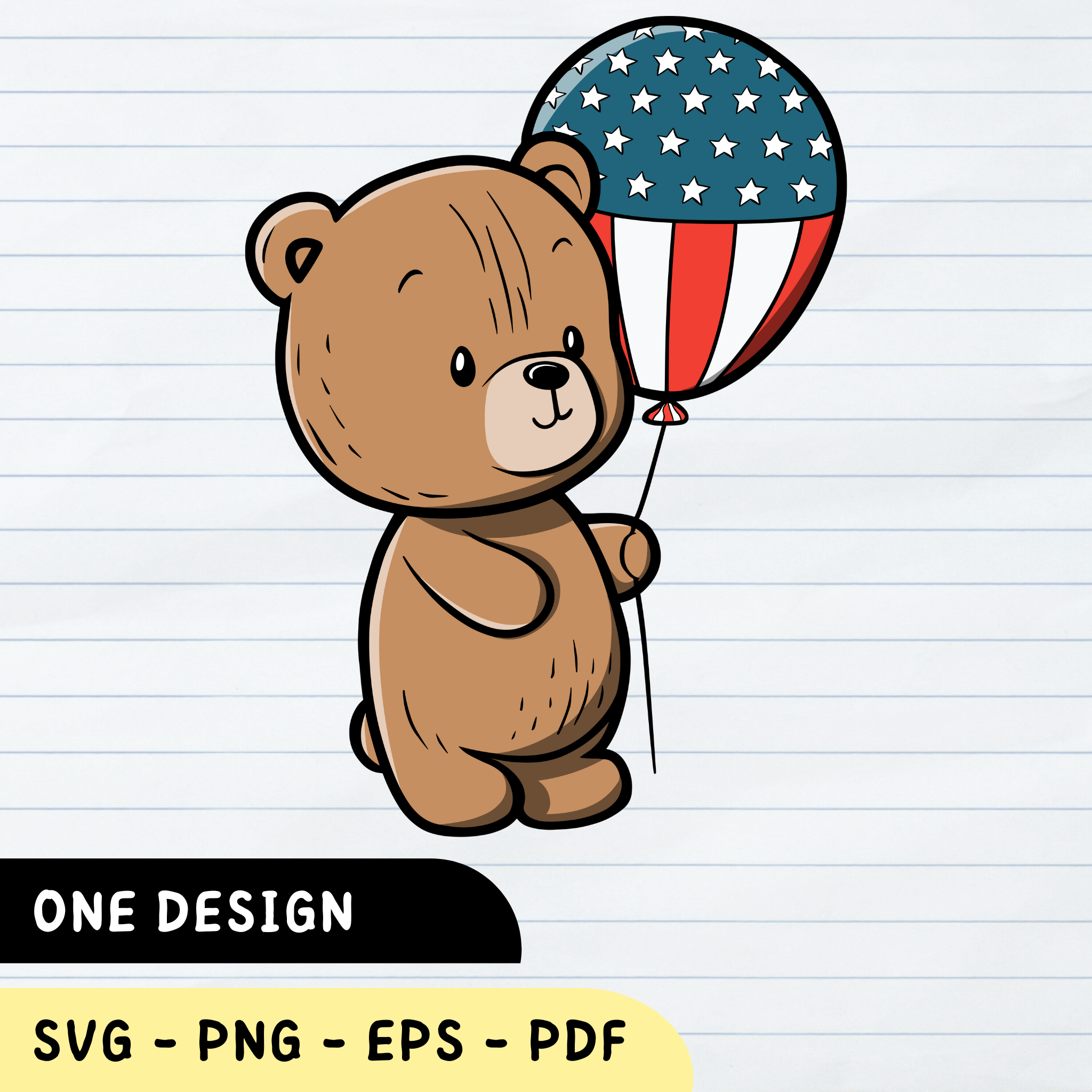 Teddy Bear SVG, PDF, PNG, Bear SVG