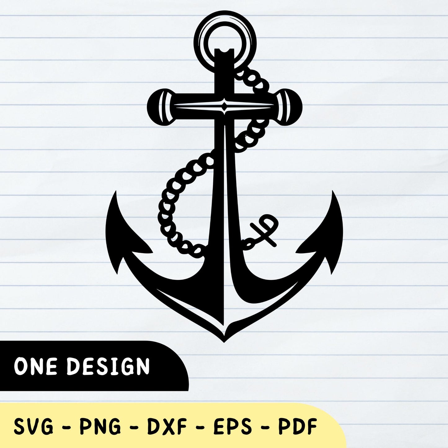 Anchor SVG, Anchor DXF, Boat Lover, Sailor Vector Design – The