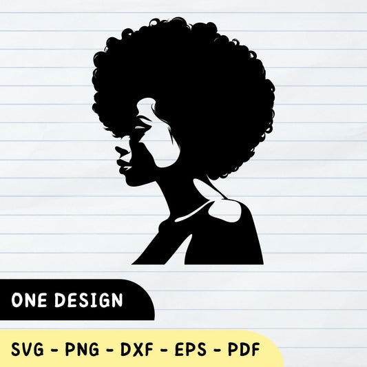 afro mother svg