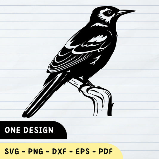Bird SVG, Bird design, Bird Lover, Bird on a branch, Bird DXF, Bird Vector