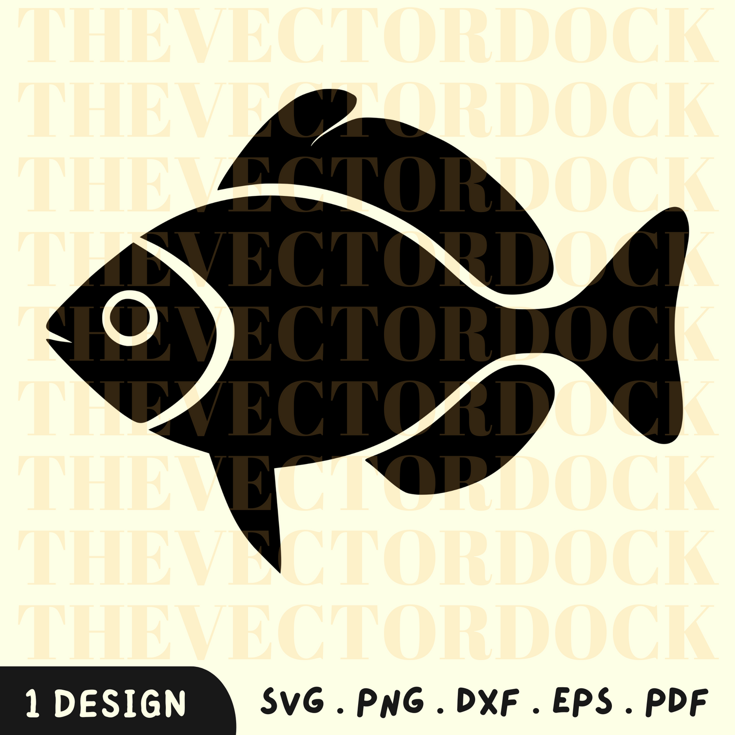 Pescado SVG Diseño, Pescado PNG, Océano SVG, Pescado Vector 2