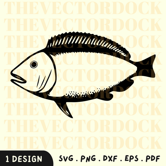 Fish SVG Design, Fish PNG, Fishing SVG, Fish Vector