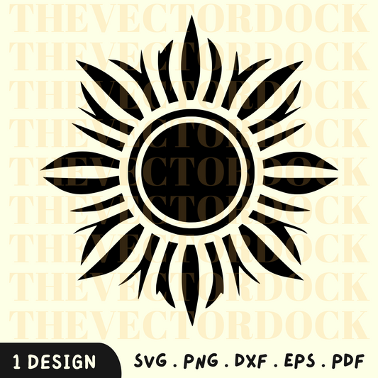 Sun SVG Design, Sun Vector, Sun, Sunny, Sun for HTV, Sun Vector
