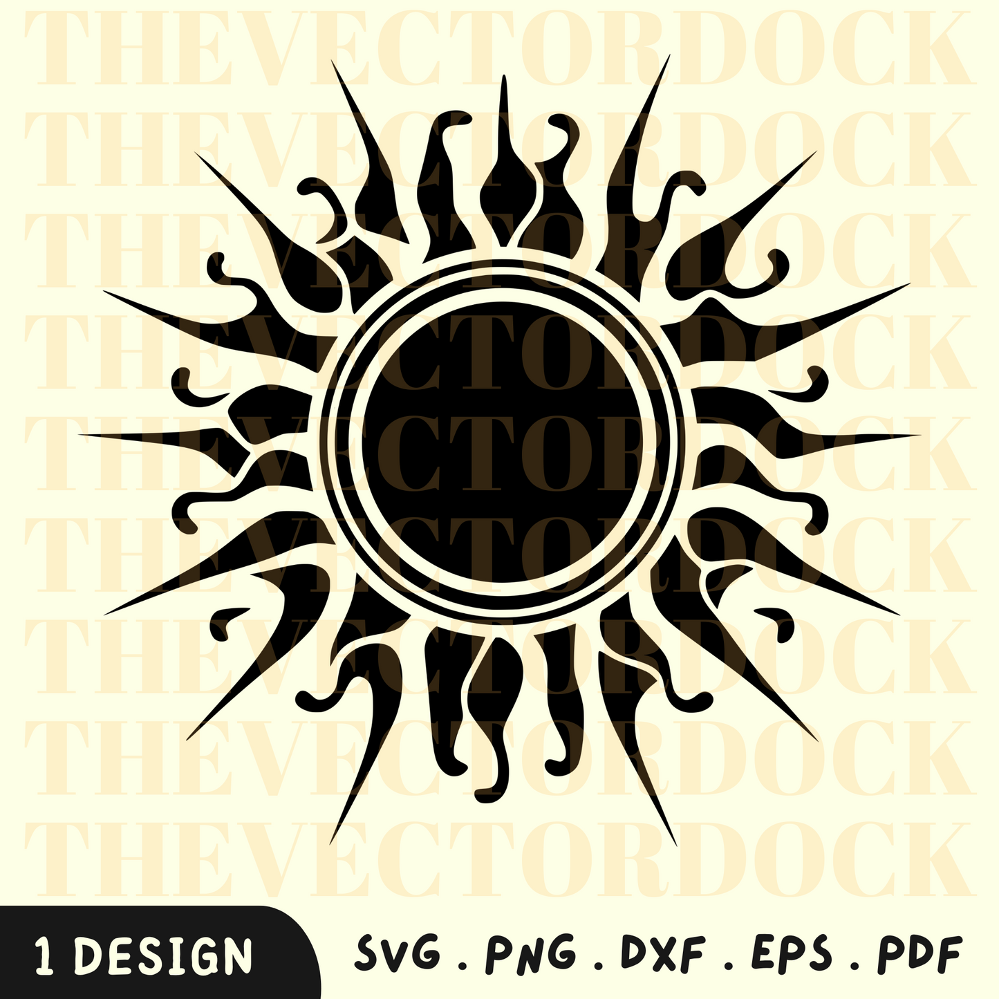 Sun SVG Design, Sun DXF, Sun SVG para decoração de parede, ensolarado, sol SVG, vetor de sol