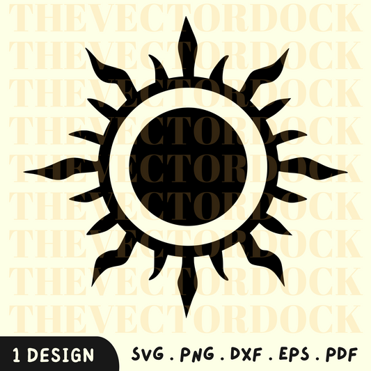 Sonne SVG-Design, Sonne PNG, Sonnendesign, sonnig, sonniges Dekor, Sonnenvektor 7