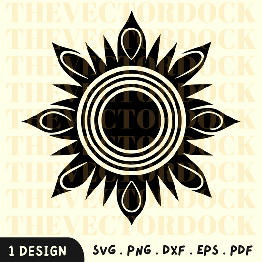 Sun SVG Design, SVG para pegatinas, Sunshine, Sunny, Sun Vector para pegatinas, Sun Vector 8