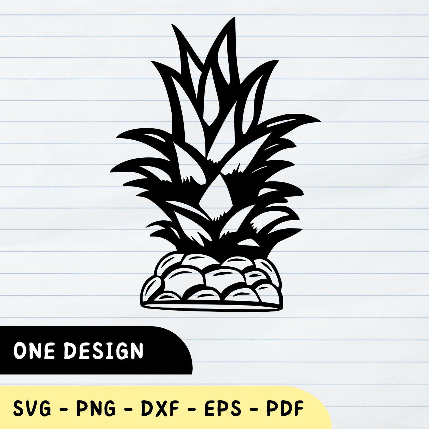 Half Pineapple SVG, Half Pineapple PNG, Half Pineapple Design, Half Pineapple Vector