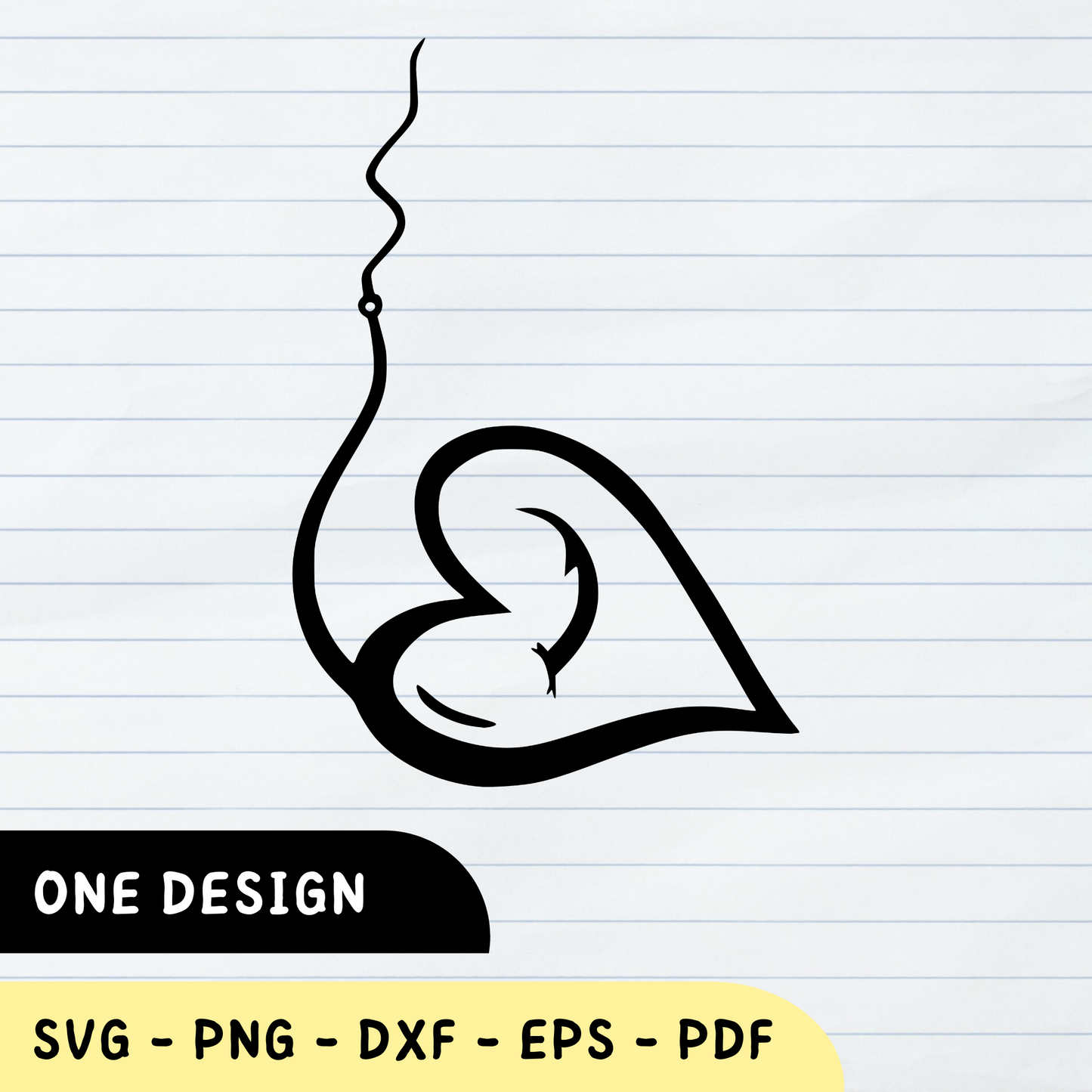 Heart Hook SVG, Heart Hook, Heart Hook Design, Love Design, Heart Hook Vector