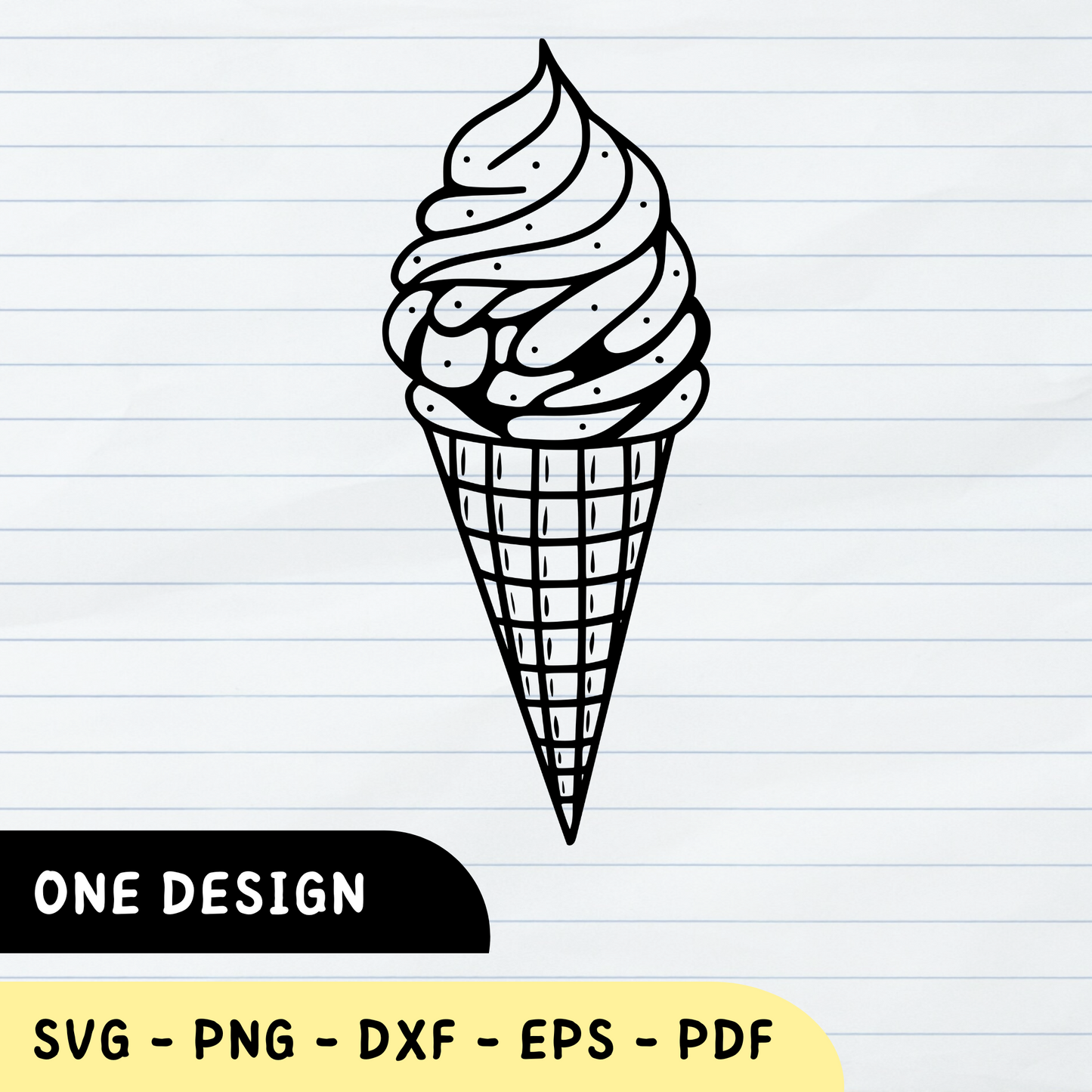 Ice Cream SVG, Dessert, Ice cream, Ice Cream Design, Ice Cream Vector