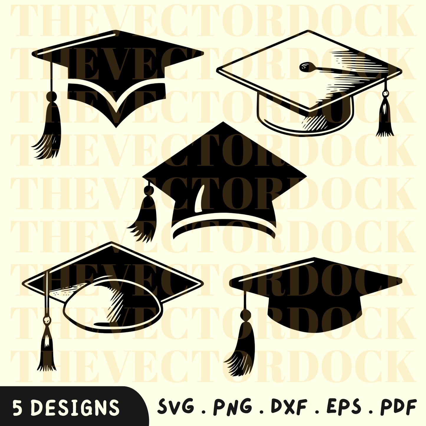 graduation cap svg bundle