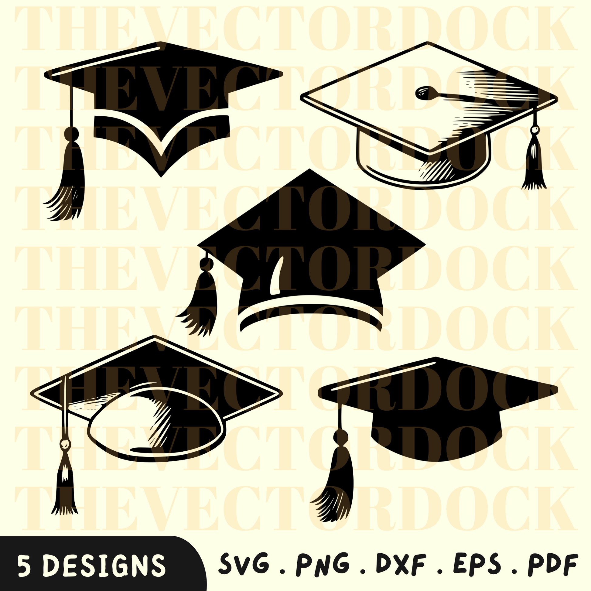 Graduation Caps Svg Bundle, Graduation Hat Svg