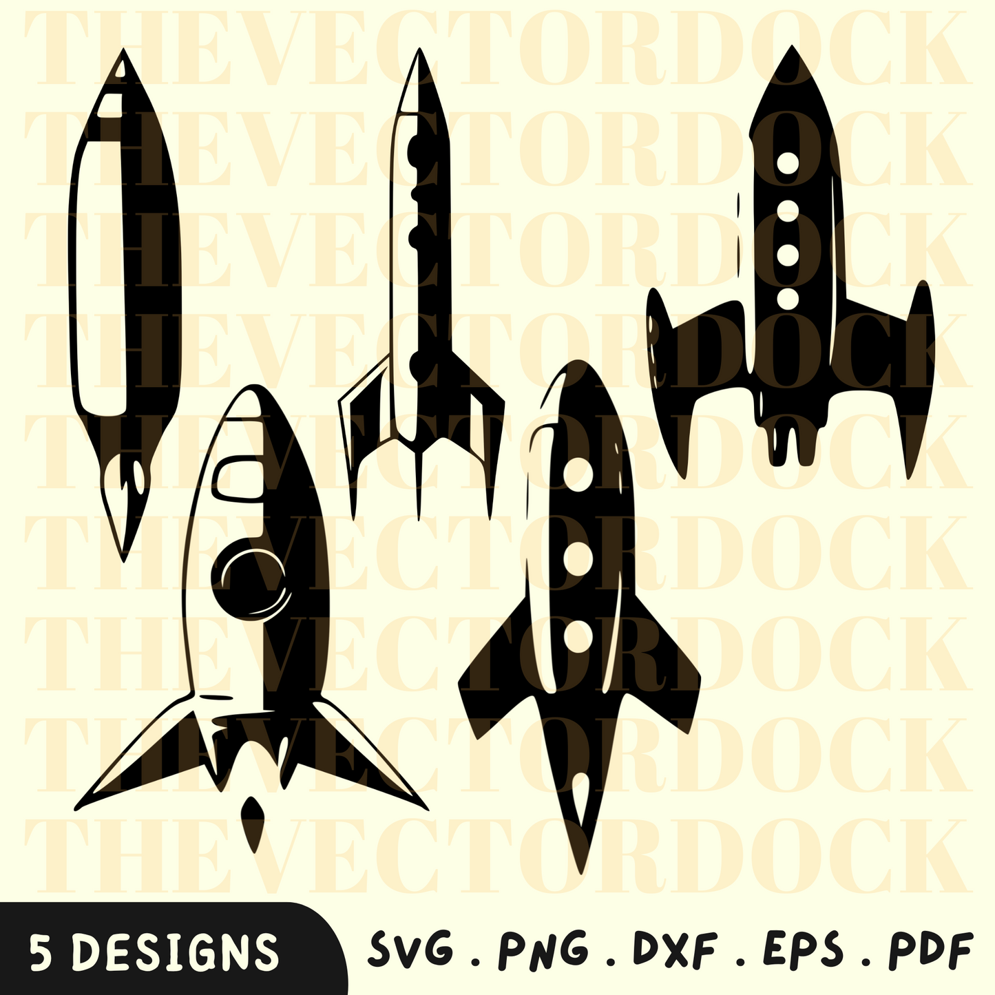 Starship SVG Bundle, Starship PNG, Starship Bundle, Starship Vector Bundle: 5 Designs