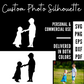 Custom Photo Silhouette SVG