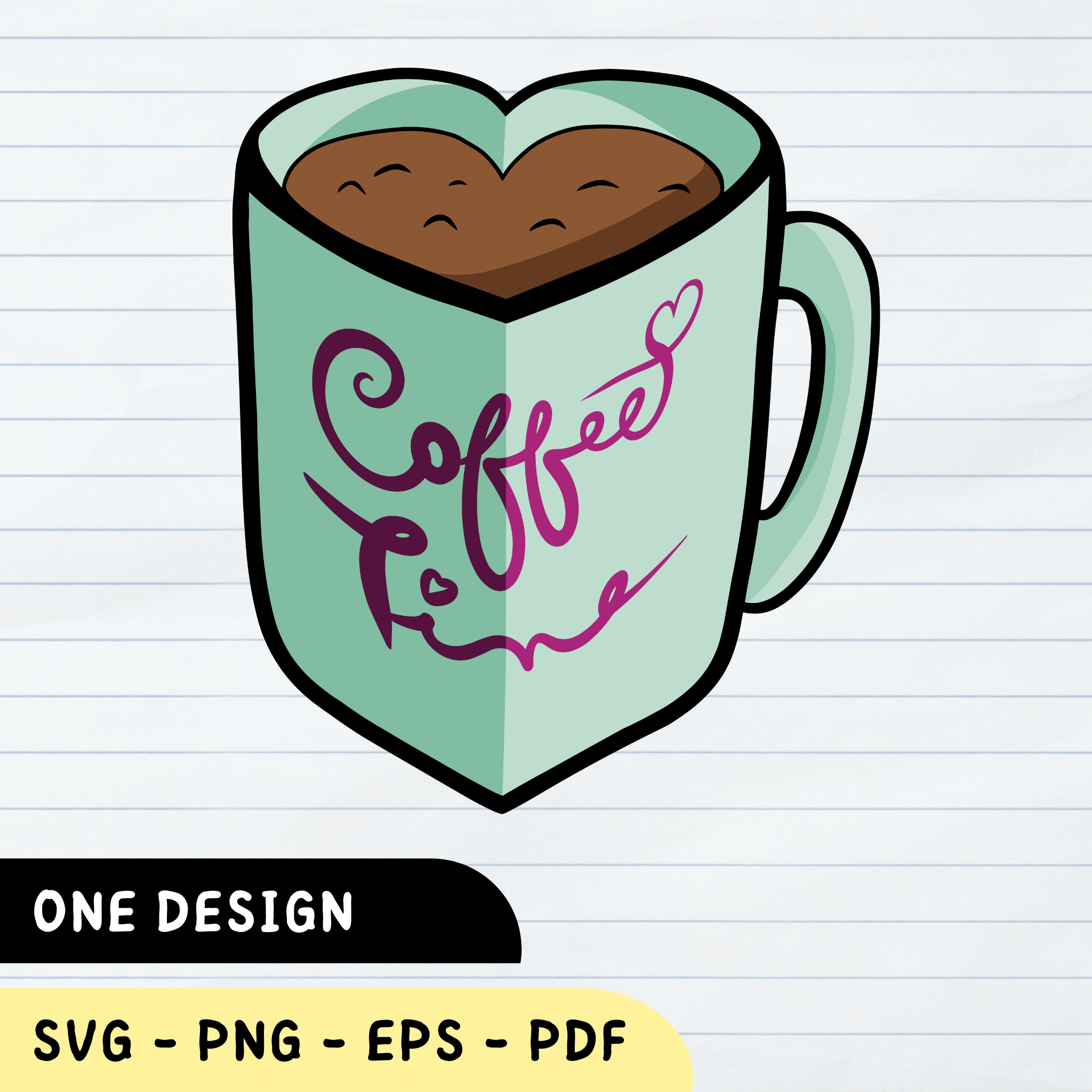 cute cup with coffee, vector drawing in doodle... - Stock Illustration  [109862074] - PIXTA