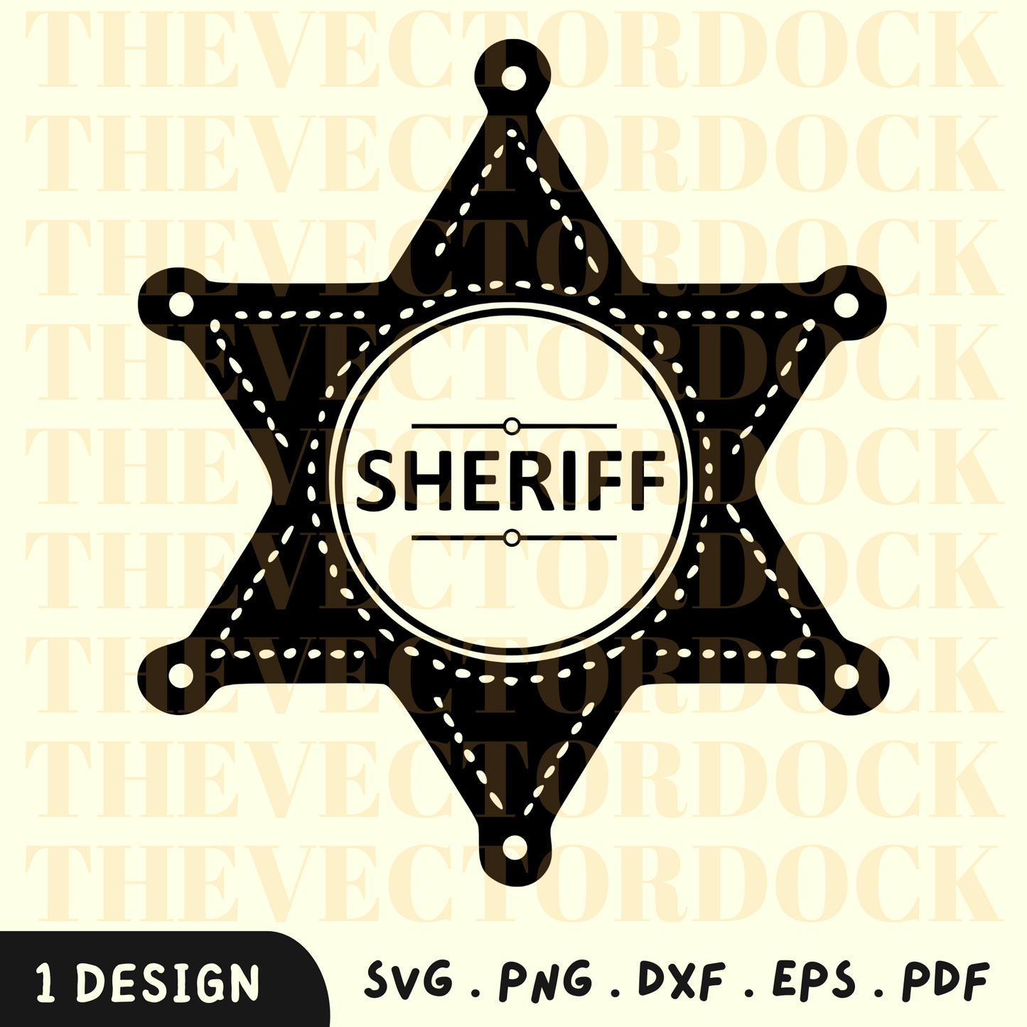 Sheriff Star SVG