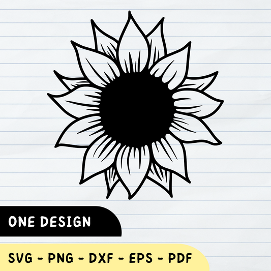 Girasol SVG, Girasol, Diseño de girasol, Amante de la naturaleza, Vector de girasol